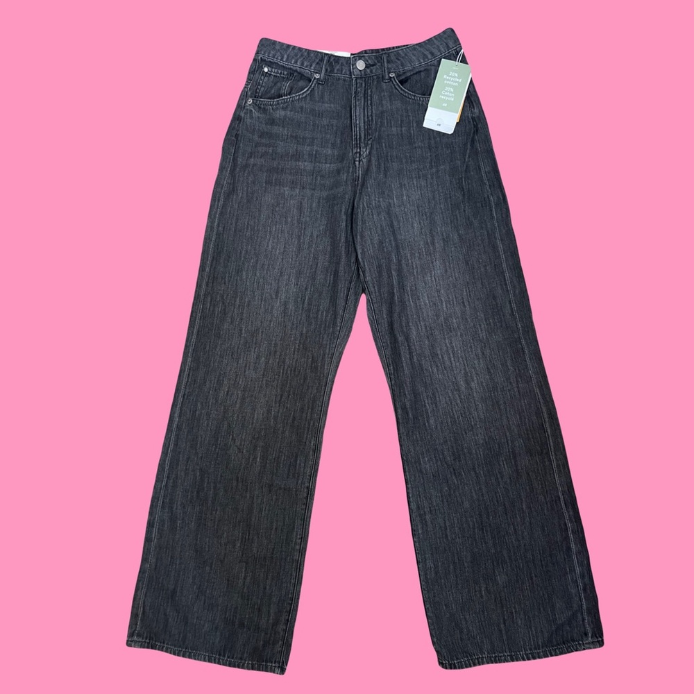 H&M High Rise Wide Fit Leg Jeans